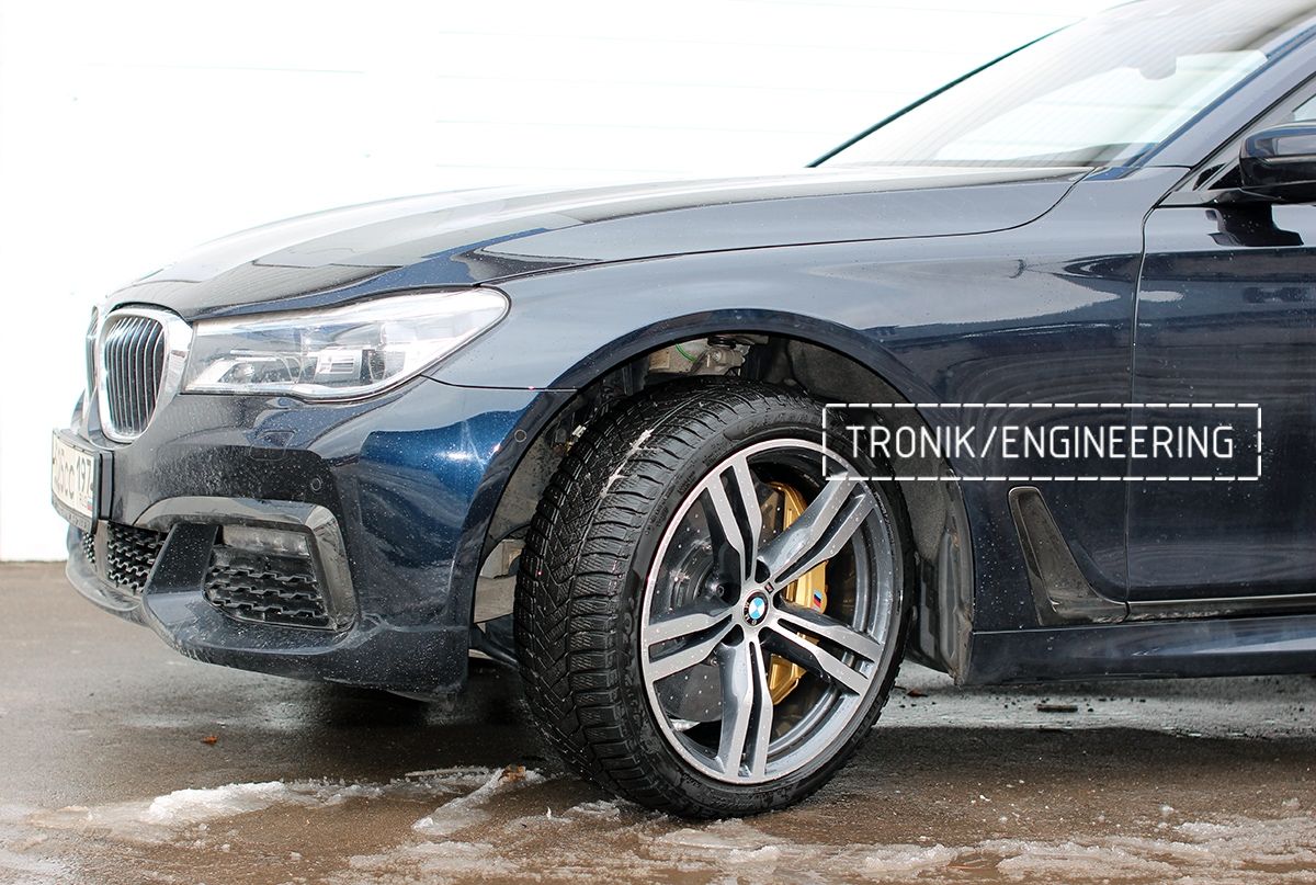 Установленная тормозная система на BMW G11. Фото 1 Карбон-керамическая тормозная система установлена на BMW G11. Фото 1