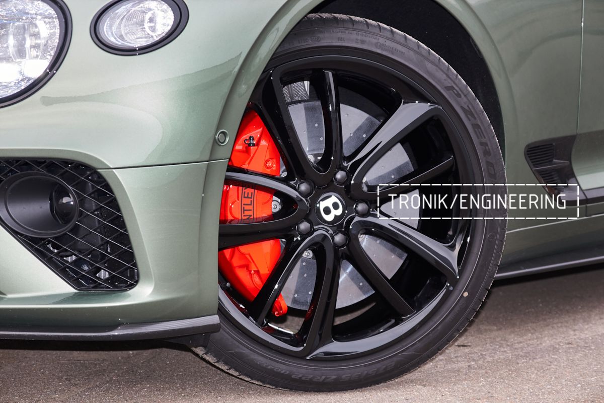 Установка карбон-керамической тормозной системы на Bentley Continental GT 2020. Фотография 35
