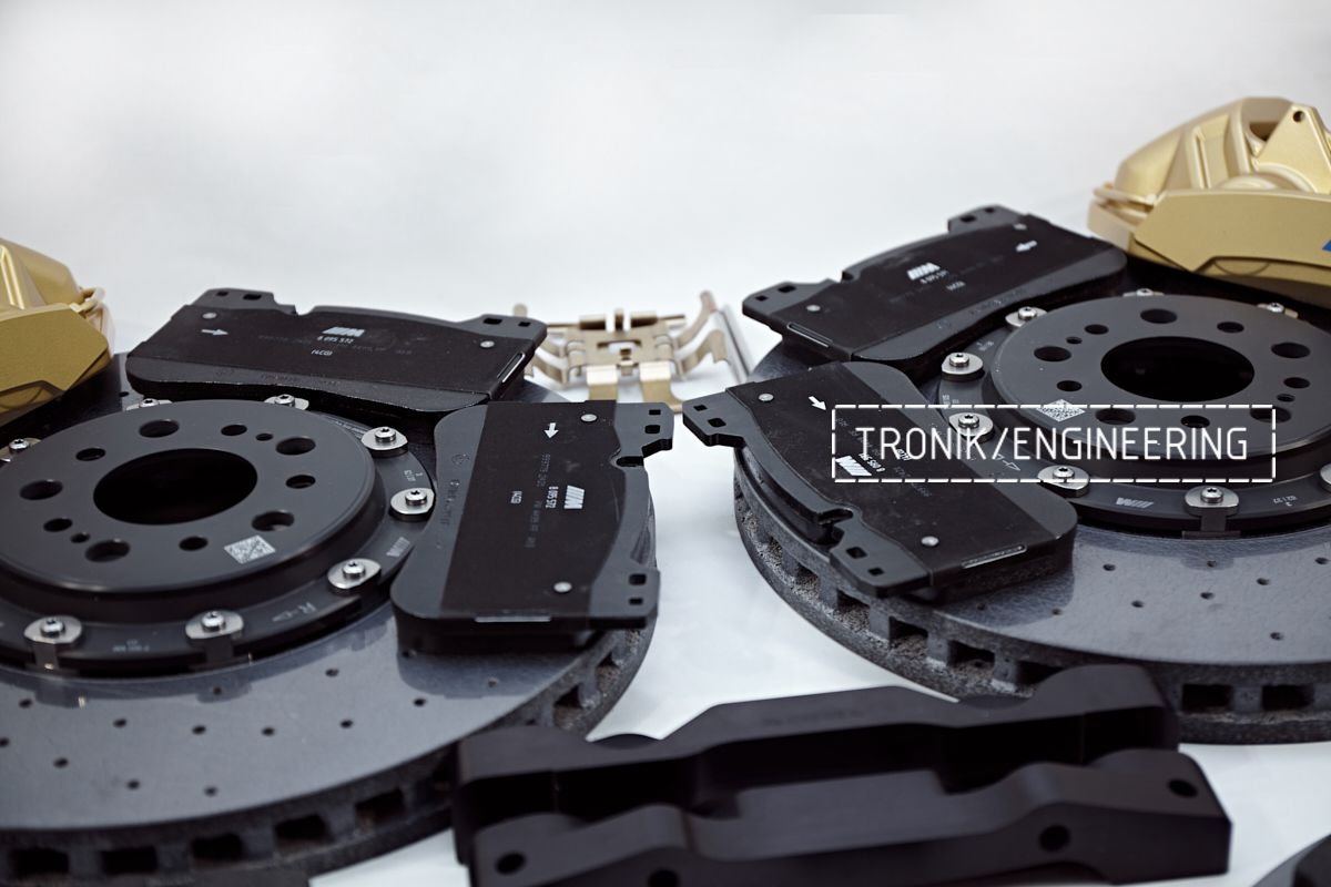 Полный комплект карбон-керамической тормозной системы для BMW G11/G30. Фото 8