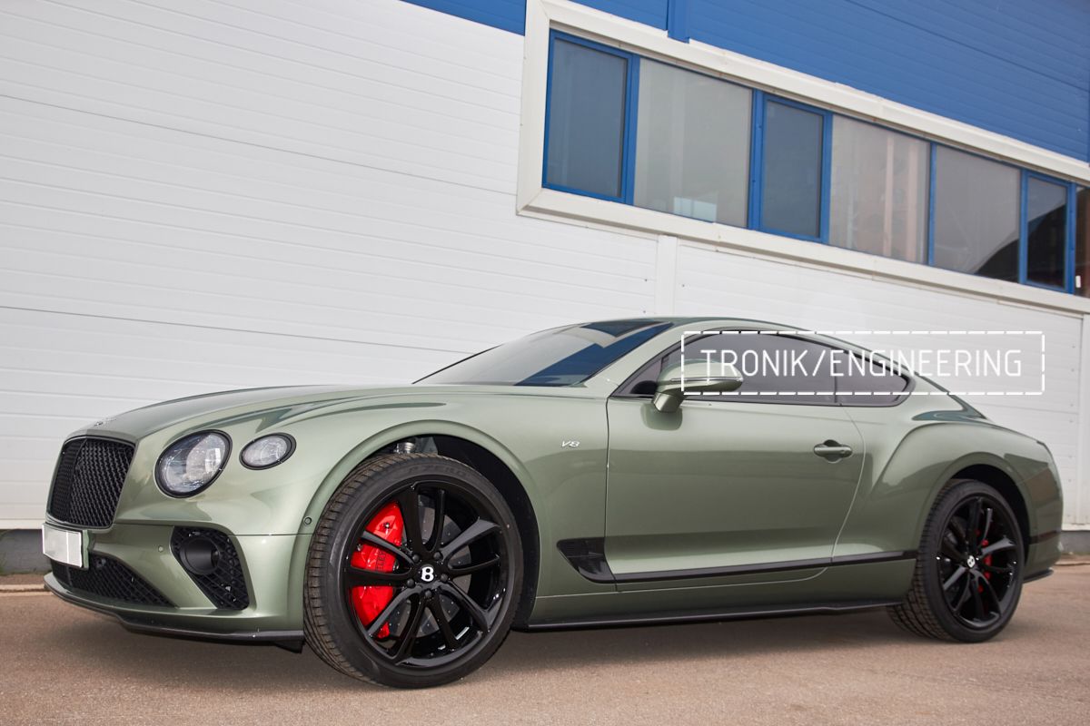 Установка карбон-керамической тормозной системы на Bentley Continental GT 2020. Фотография 39