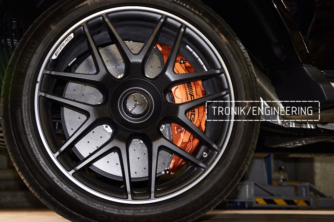 Установка карбоно-керамической тормозной системы на Mercedes-Benz NEW G-Class. Фотография 12