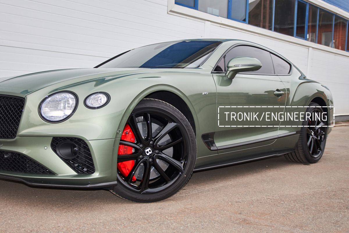 Установка карбон-керамической тормозной системы на Bentley Continental GT 2020. Фотография 36