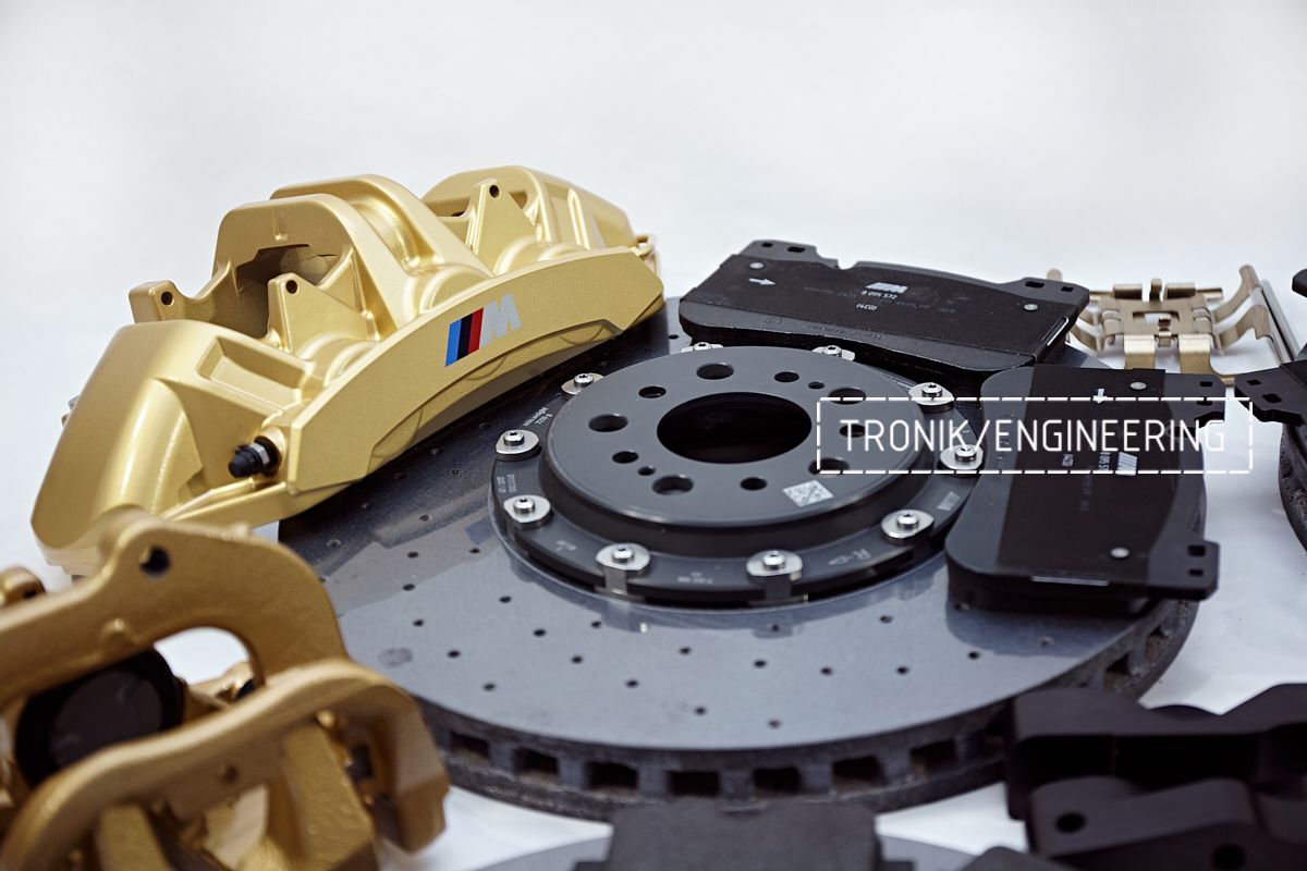 Полный комплект карбон-керамической тормозной системы для BMW G11/G30. Фото 7