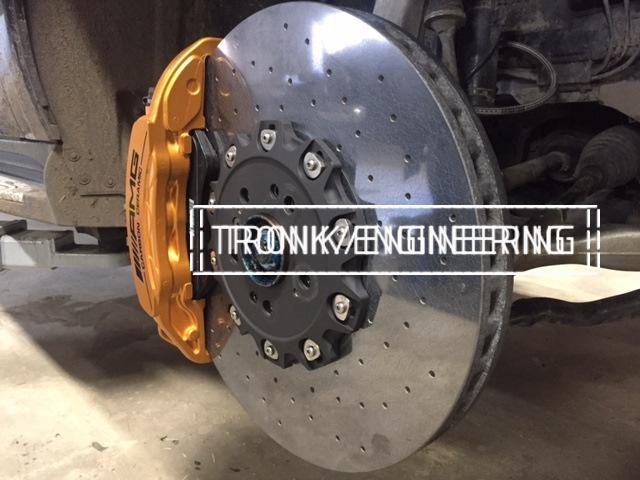 Mercedes Benz GLS63 AMG установка карбон-керамической тормозной системы