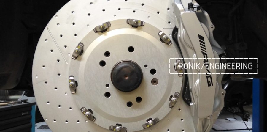 Тормозная система Mercedes-Benz W124 на переднюю ось с ротором 390-36