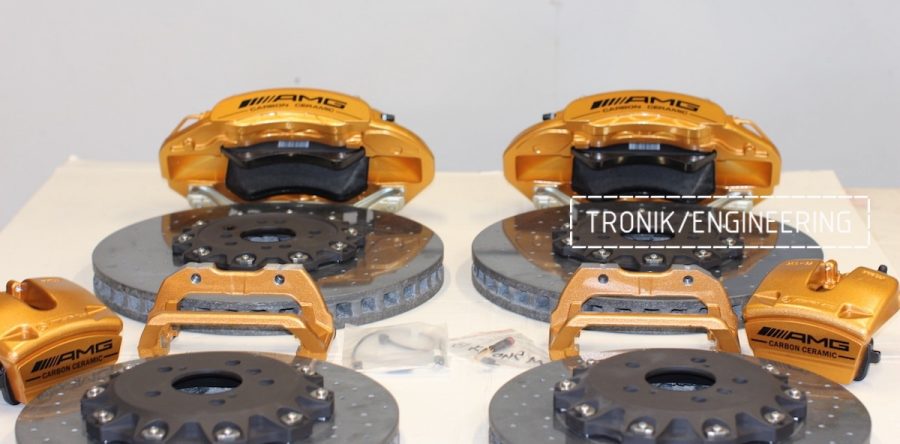 Комплект карбон-керамической тормозной системы на Mercedes Benz платформы W166