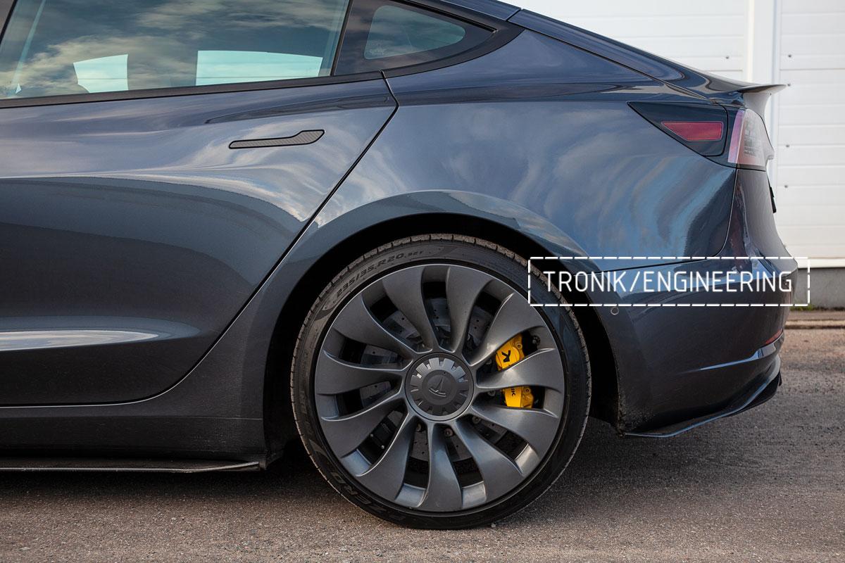 Комплект карбон-керамической тормозной системы Tesla Model 3 Performance фото. 10