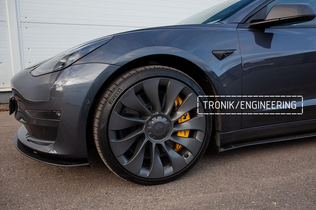 Комплект карбон-керамической тормозной системы Tesla Model 3 Performance фото. 12