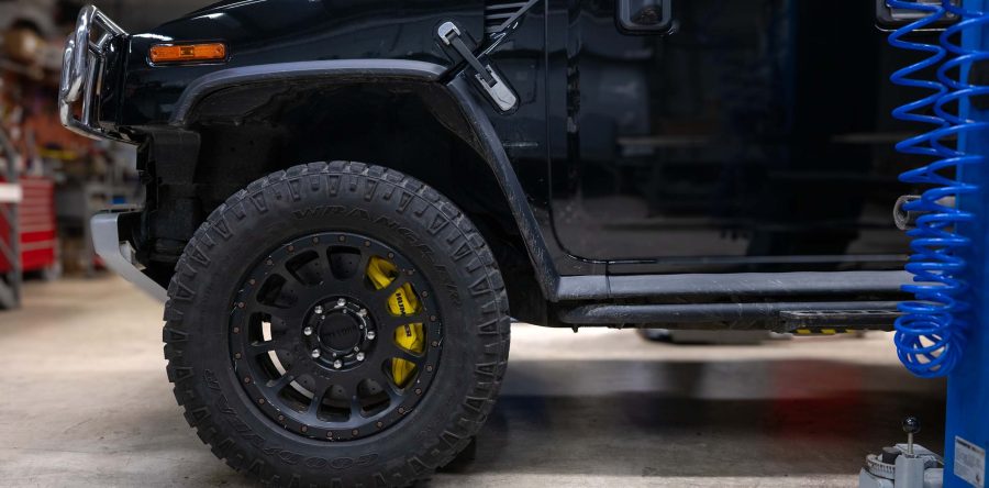 Дооснащение передней оси карбон-керамическим ротором для Hummer H2